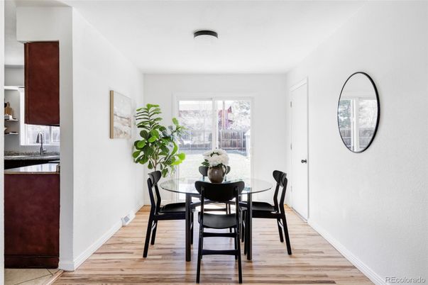 Dining room, Interior, Wood Texture Flooring