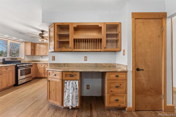 Interior, Kitchen, Wood Texture Flooring