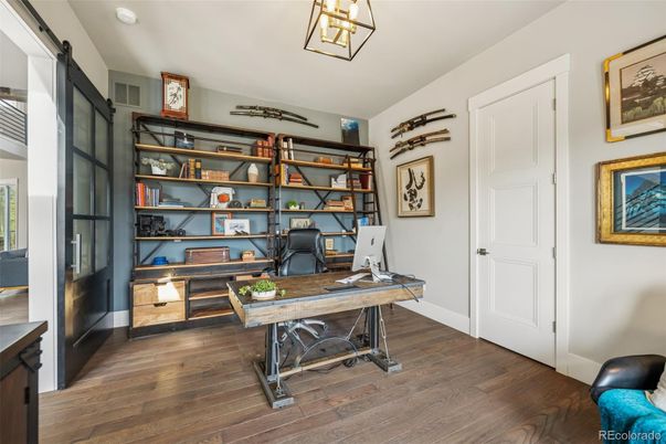 Home Office, Interior, Wood Texture Flooring
