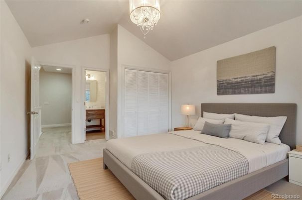Bedroom, Chandelier, Interior, Recessed Lighting