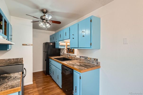 Interior, Kitchen, Wood Texture Flooring