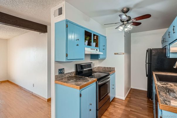 Interior, Kitchen, Wood Texture Flooring