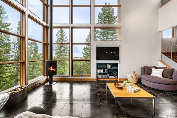 Fireplace, Interior, Living room, Sun Room