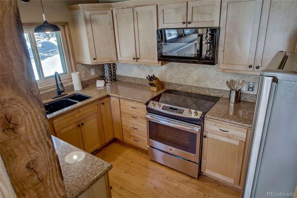 Interior, Kitchen, Pendant Lights, Stainless Steel Appliances, Wood Texture Flooring