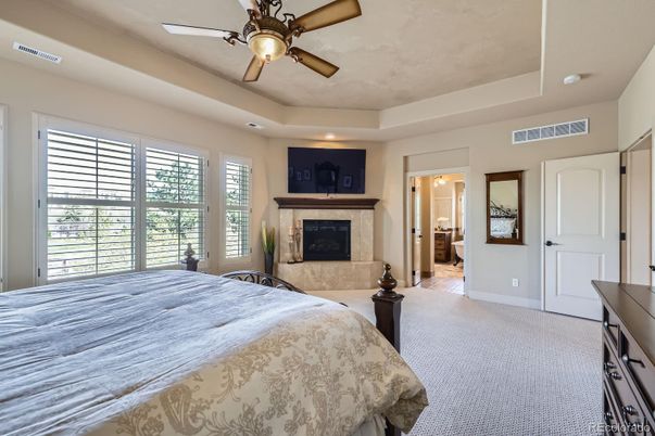Bedroom, Fireplace, Interior, Recessed Lighting