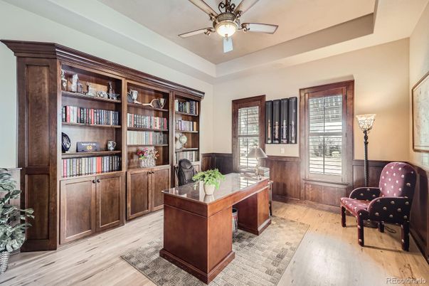 Home Office, Interior, Wood Texture Flooring