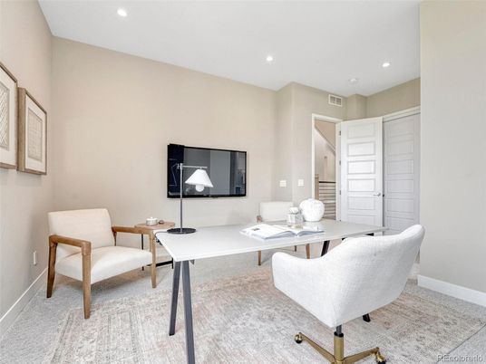 Home Office, Interior, Recessed Lighting