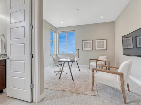 Home Office, Interior, Recessed Lighting