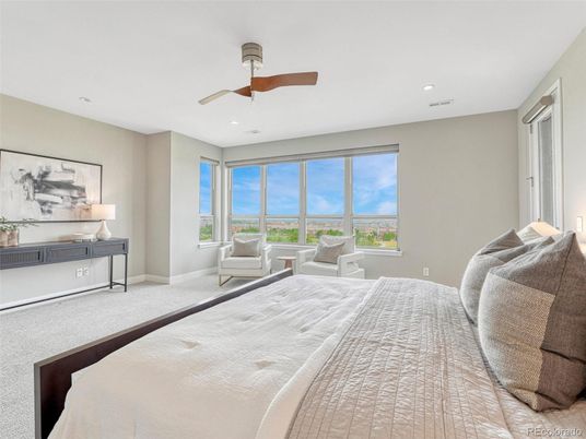 Bedroom, Interior, Recessed Lighting