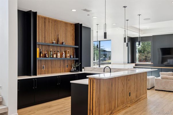 Interior, Pendant Lights, Recessed Lighting, Wood Texture Flooring