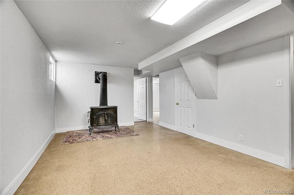 Empty room, Fireplace, Interior