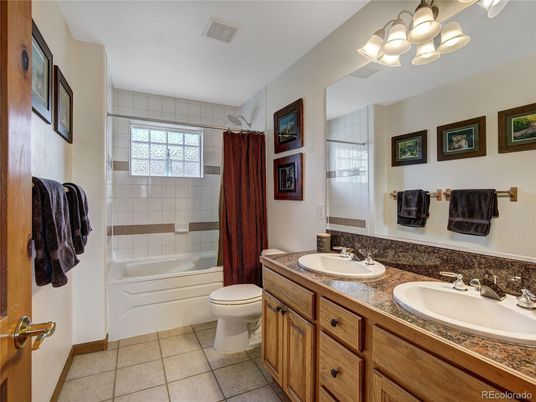 Bathroom, Dual Sink Vanities, Glass Shower, Interior