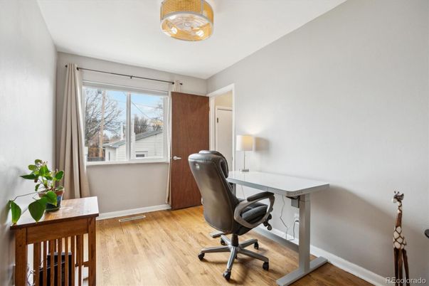 Home Office, Interior, Wood Texture Flooring