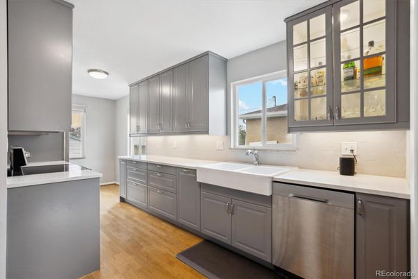 Interior, Kitchen, Wood Texture Flooring