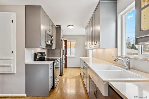 Interior, Kitchen, Wood Texture Flooring