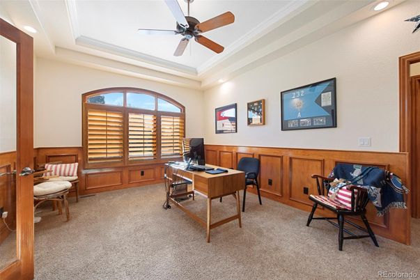 Home Office, Interior, Recessed Lighting