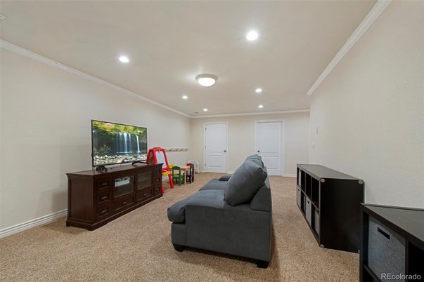 Interior, Living room, Recessed Lighting