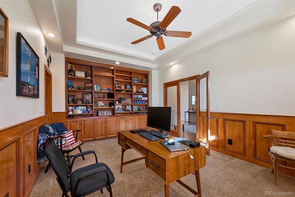 Home Office, Interior, Recessed Lighting