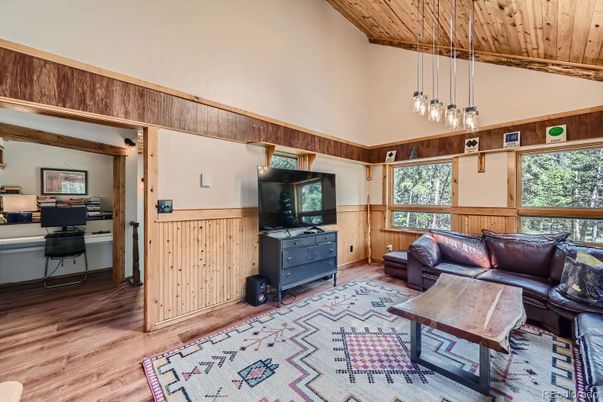 Interior, Living room, Pendant Lights, Wooden Ceilings, Wood Texture Flooring