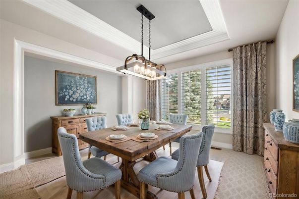 Dining room, Interior, Pendant Lights