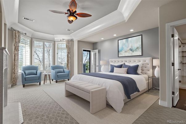 Bedroom, Interior, Recessed Lighting