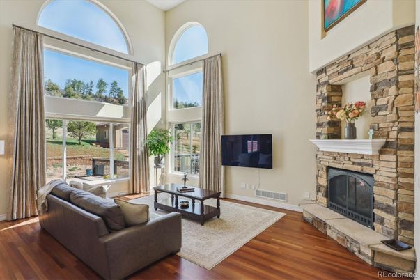 Fireplace, Interior, Living room, Wood Texture Flooring