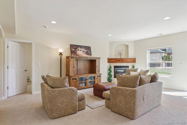 Fireplace, Interior, Living room, Recessed Lighting