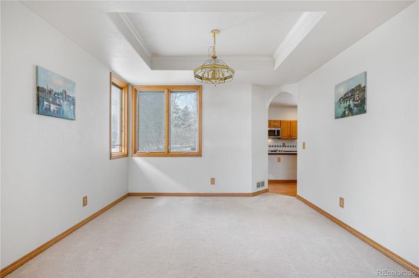 Chandelier, Empty room, Interior, Kitchen
