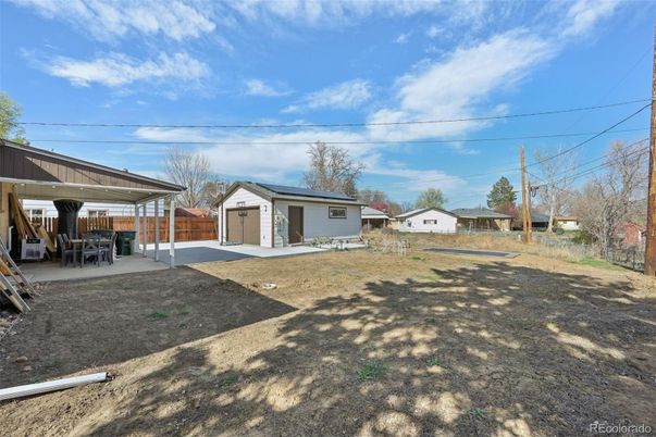 Backyard, Detached Garage, Exterior