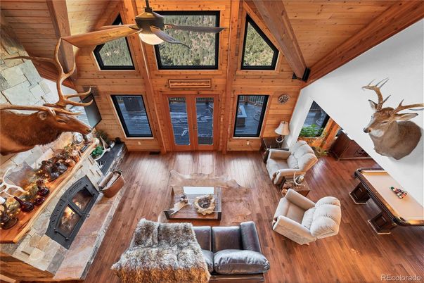 Fireplace, Interior, Living room, Wooden Beams, Wooden Ceilings, Wood Texture Flooring, Wooden Walls
