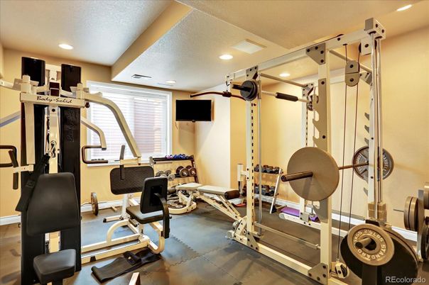 Fitness Equipment, Interior, Recessed Lighting