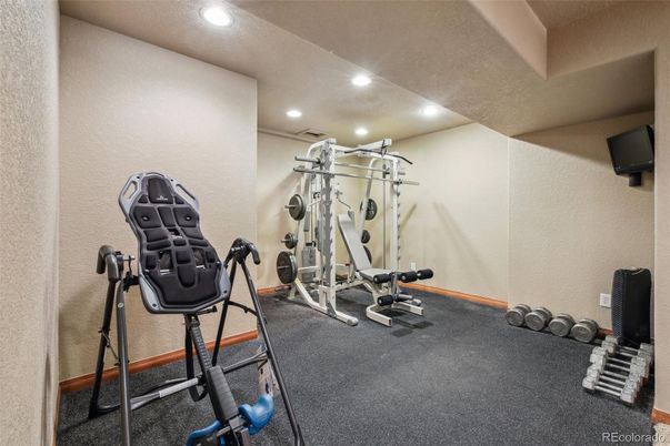 Fitness Equipment, Interior, Recessed Lighting