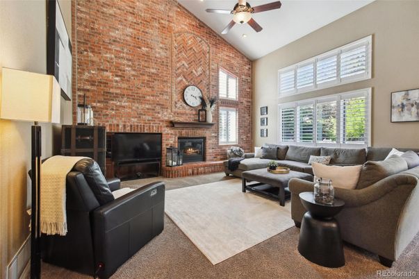 Fireplace, Interior, Living room, Stone Walls