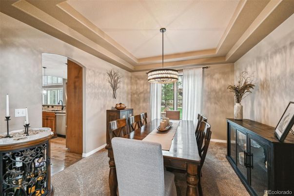 Dining room, Interior, Pendant Lights