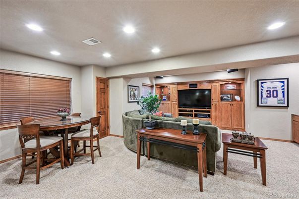 Dining room, Interior, Living room, Recessed Lighting