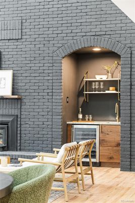 Fireplace, Interior, Stone Walls, Wood Texture Flooring