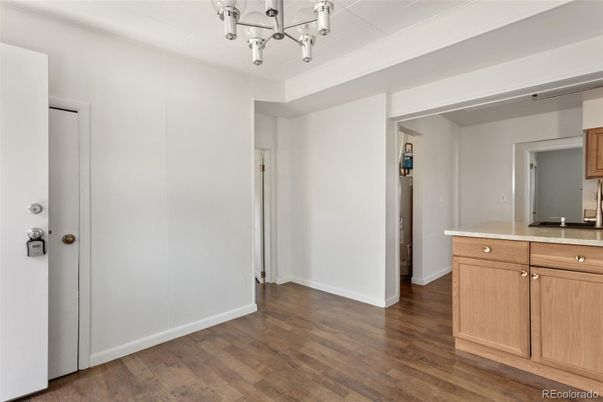 Chandelier, Empty room, Interior, Wood Texture Flooring