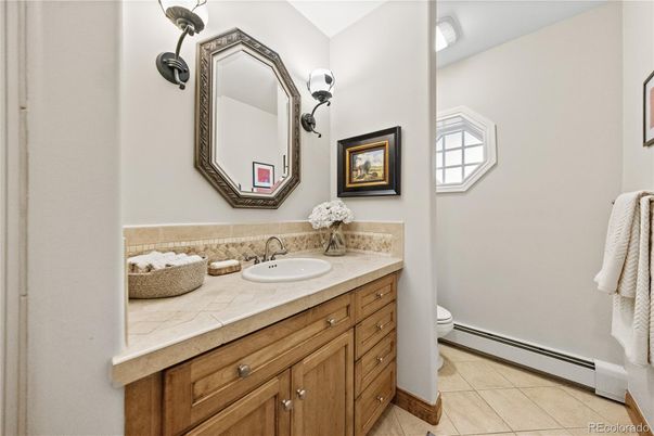 Bathroom, Dual Sink Vanities, Interior, Tile Countertops