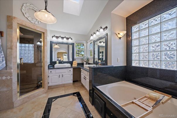 Bathroom, Dual Sink Vanities, Glass Shower, Interior