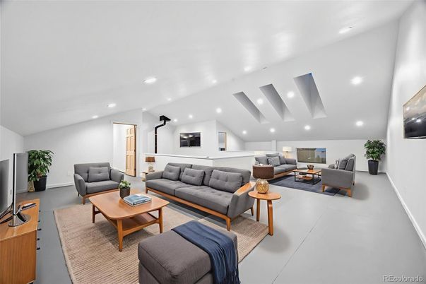Interior, Living room, Recessed Lighting