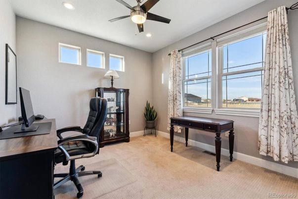 Home Office, Interior, Recessed Lighting