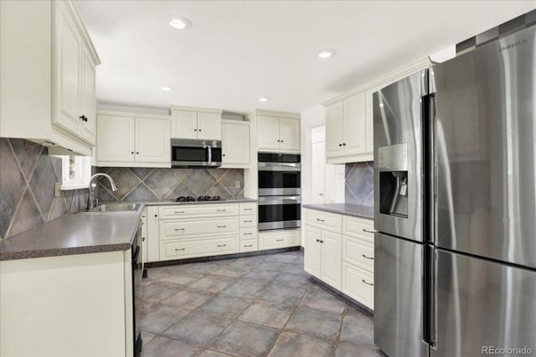Interior, Kitchen, Recessed Lighting, Stainless Steel Appliances