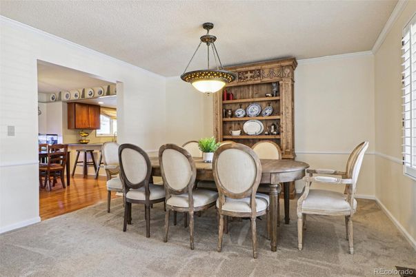 Dining room, Interior, Kitchen, Pendant Lights, Wood Texture Flooring