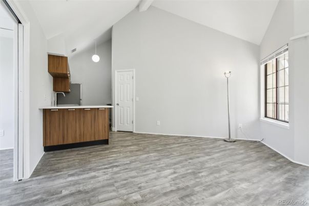 Interior, Kitchen, Pendant Lights, Wood Texture Flooring