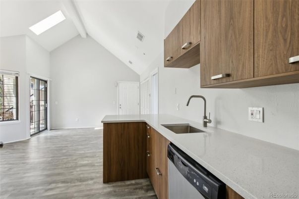 Interior, Kitchen, Wood Texture Flooring