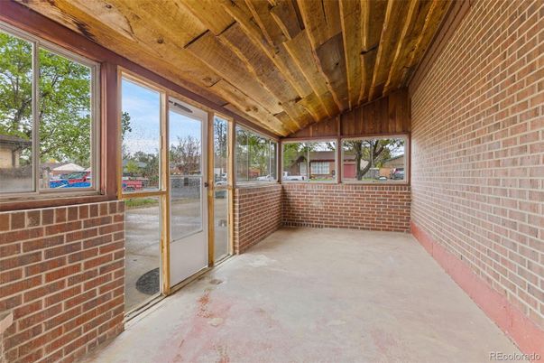 Interior, Stone Walls, Wooden Ceilings