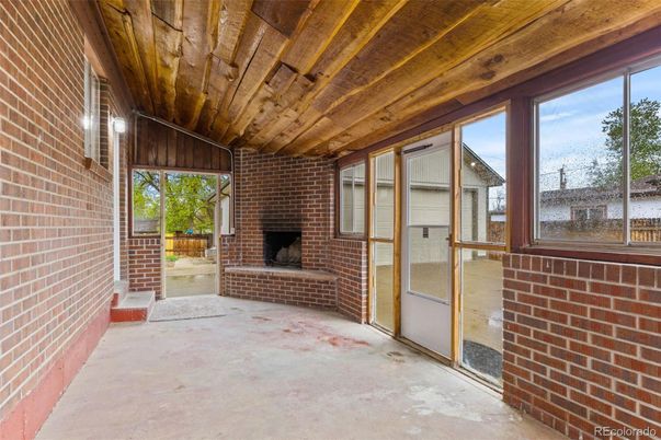 Fireplace, Interior, Stone Walls, Wooden Ceilings