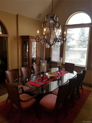 Chandelier, Dining room, Interior
