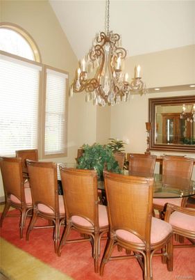 Chandelier, Dining room, Interior