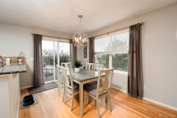 Chandelier, Dining room, Interior, Pendant Lights, Wood Texture Flooring